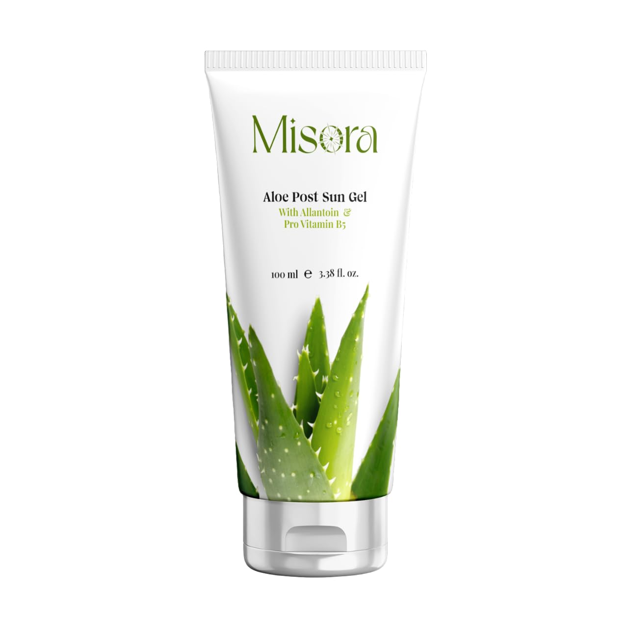 Misora Aloe Post Sun Gel | Cooling & Soothing Gel for Post-Sun Skin Relief with Aloe Vera, Allantoinum & Vitamin B5 | Hydrating After Sun Care Gel for Sunburn Relief, Skin Repair, & Radiant Skin | 100ml MISORA