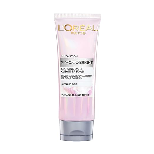 L'Oreal Paris Glycolic Bright Daily Foaming Face Cleanser, 100ml L'OREAL