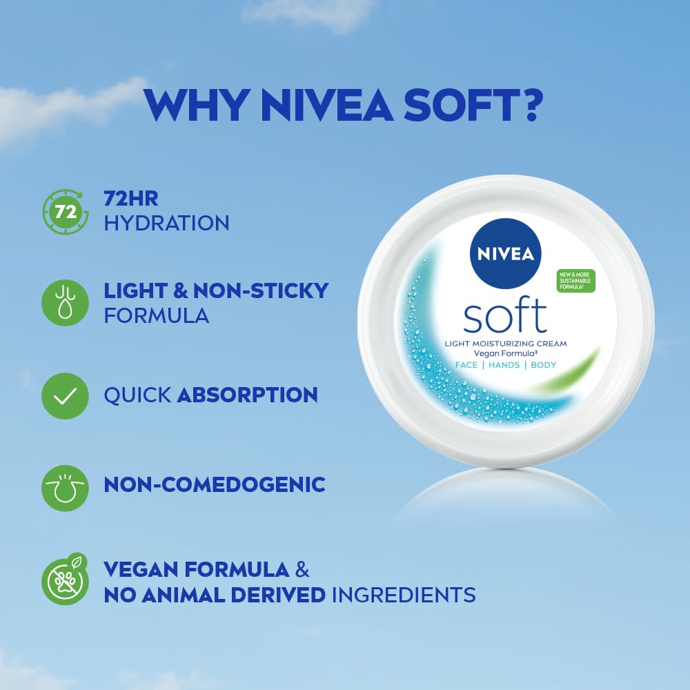 NIVEA N SOFT CREME WITH JOJOBA OIL & VITAMIN E 200 ML NIVEA