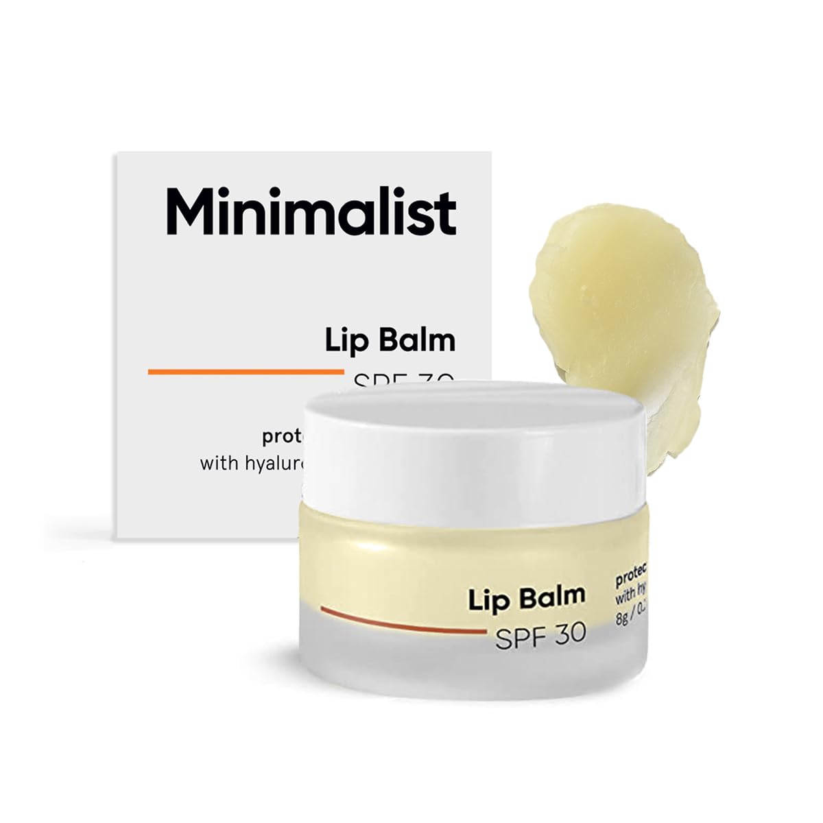 Minimalist Spf 30 Lip Balm With Ceramides & Hyaluronic Acid | Lip Protection & Nourishment | For Women & Men | 8 Gm, Off White Minimalist