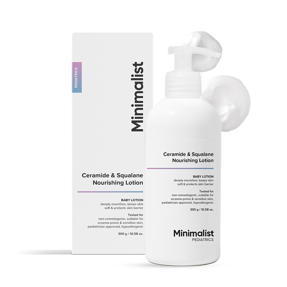 Minimalist Baby Lotion with Ceramide & Squalane | Pediatrician Approved Nourishing Baby Moisturizer | 300gm Minimalist