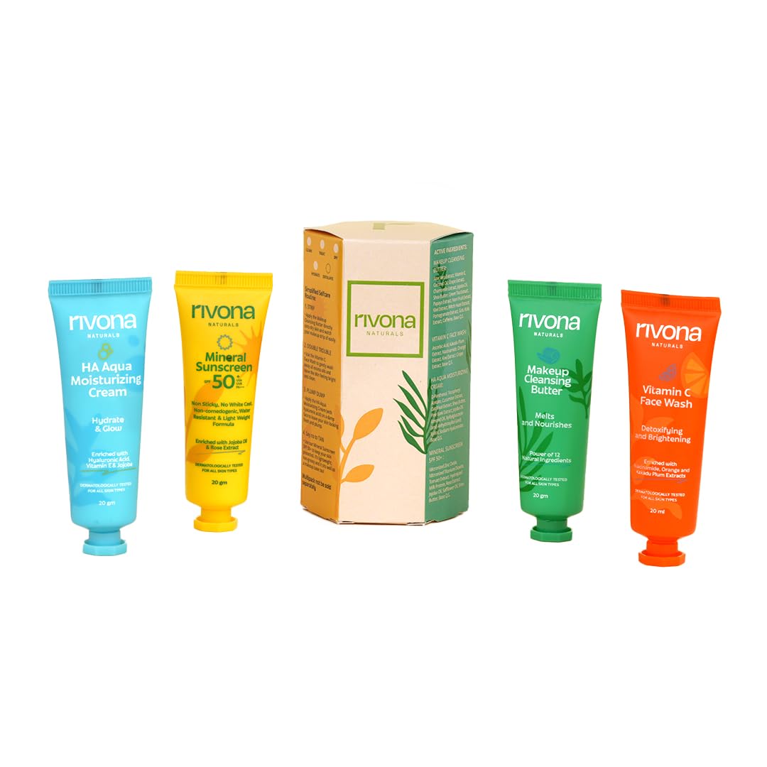 Rivona All-in-One Skin Care Starter Kit - travel friendly