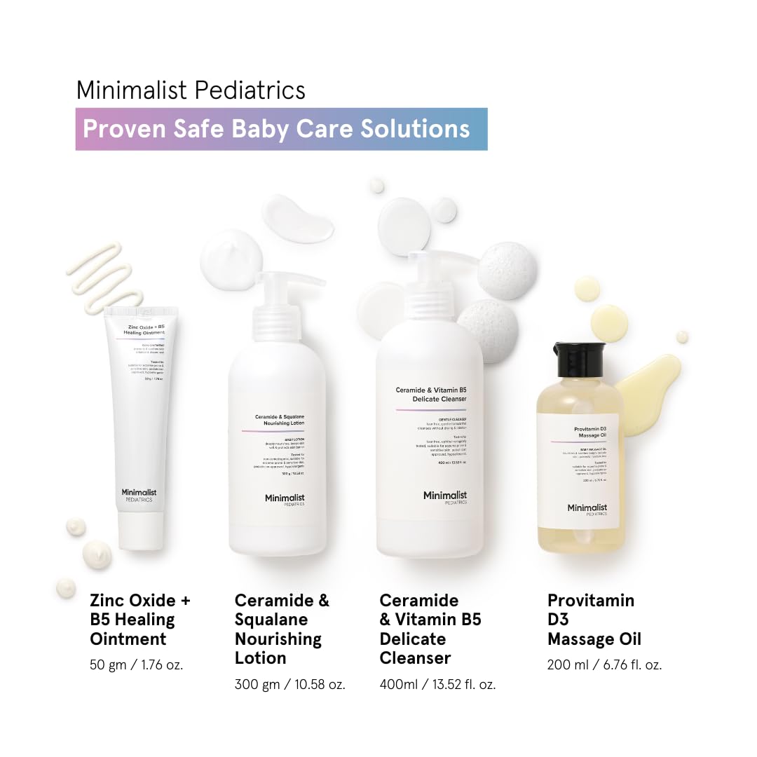 Minimalist Baby Lotion with Ceramide & Squalane | Pediatrician Approved Nourishing Baby Moisturizer | 300gm Minimalist