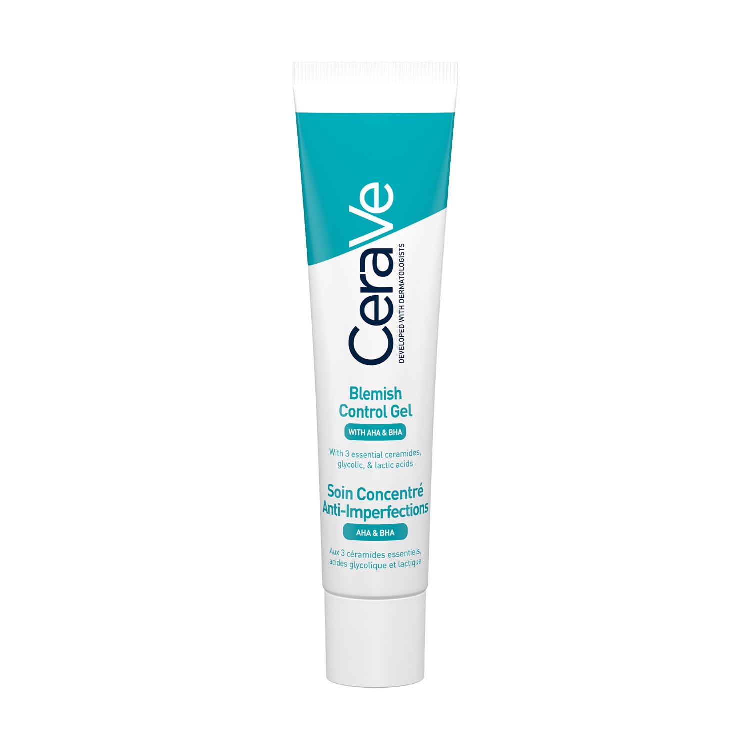 CeraVe Blemish Control Gel with 2% Salicylic Acid and Niacinamide, Treats Blemish-Prone Skin By Reducing Acne and Blackheads. Acne Spot Treatment Gel Minimises Pores & Prevents Breakouts, 40ml CeraVe