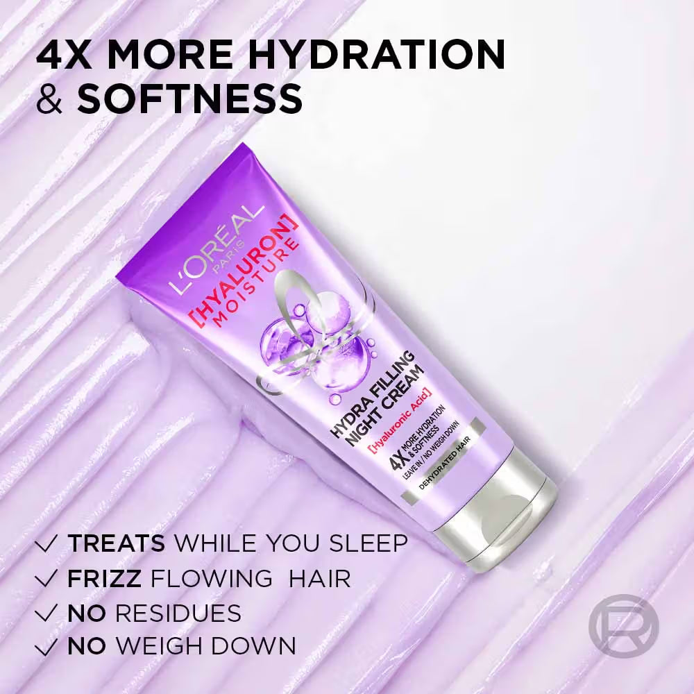 L'Oreal Paris Hyaluron Moisture Hydra Filling Night Cream, 180ml Loreal Paris