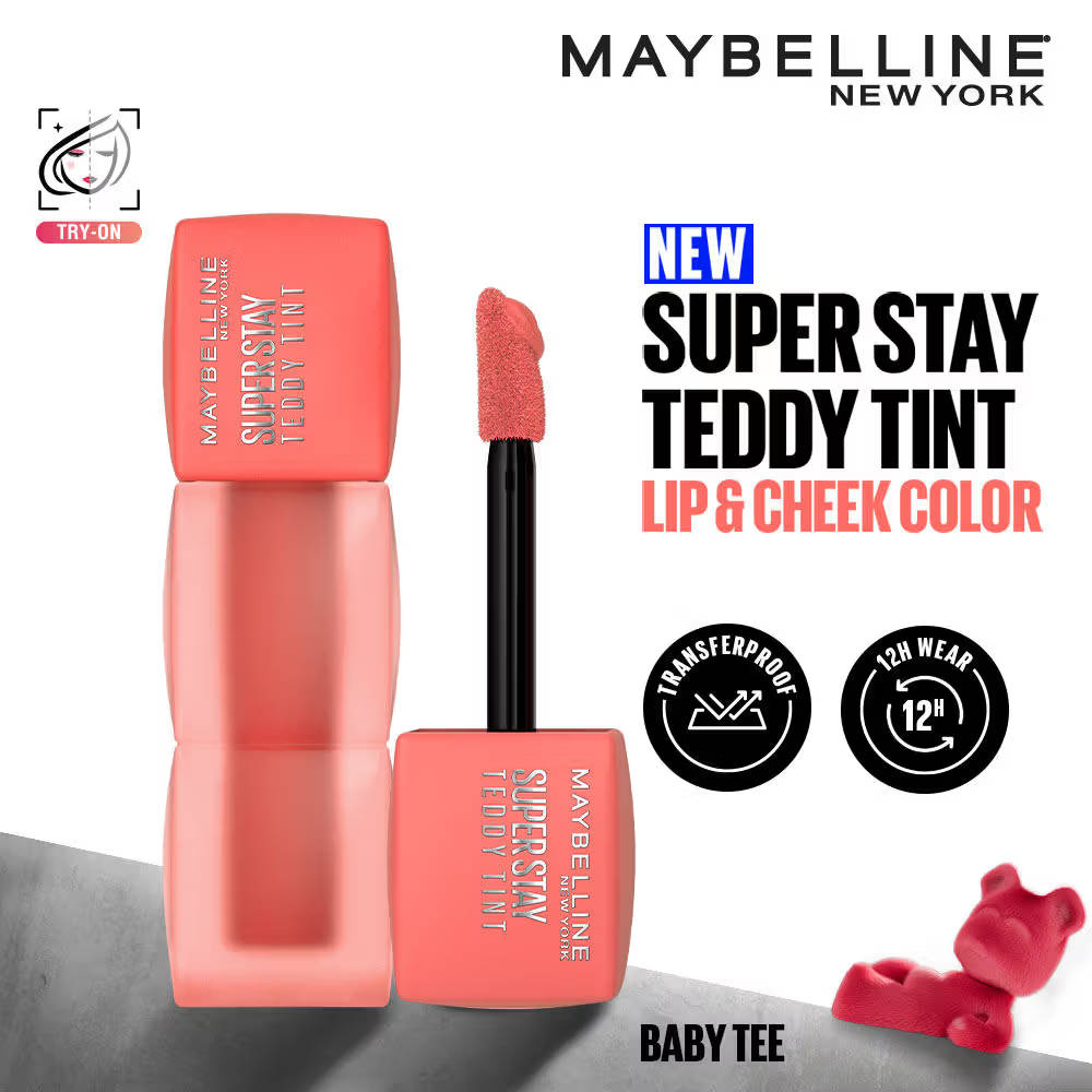 Maybelline New York Superstay Teddy Tint, Lip and Cheek Color, Beauty Bumble