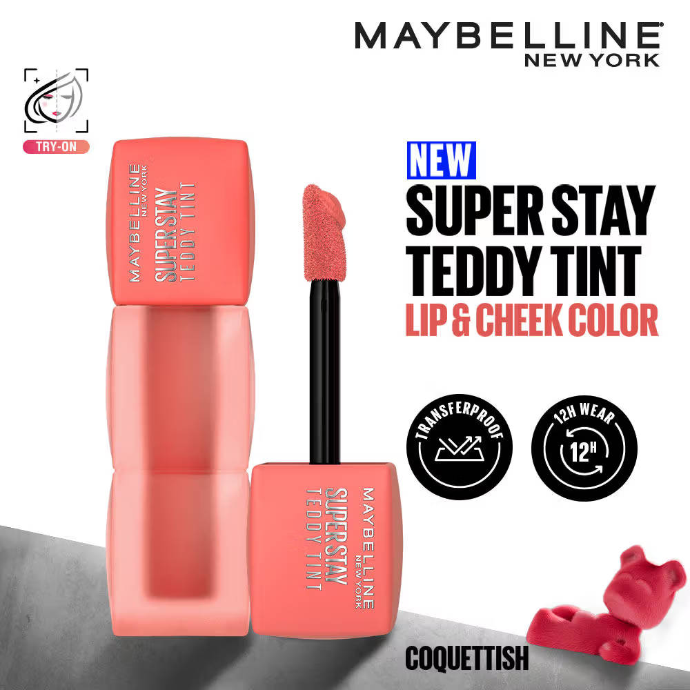 Maybelline New York Superstay Teddy Tint, Lip and Cheek Color, Beauty Bumble