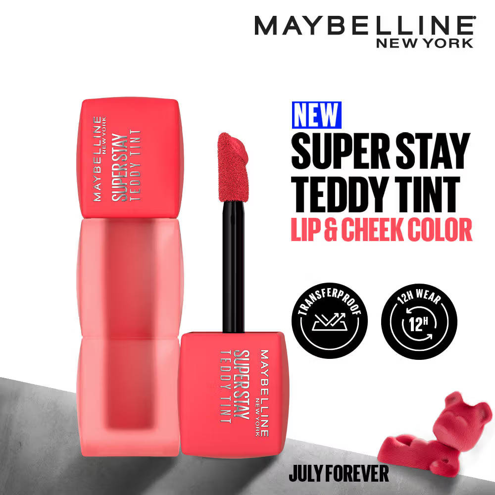 Maybelline New York Superstay Teddy Tint, Lip and Cheek Color, Beauty Bumble