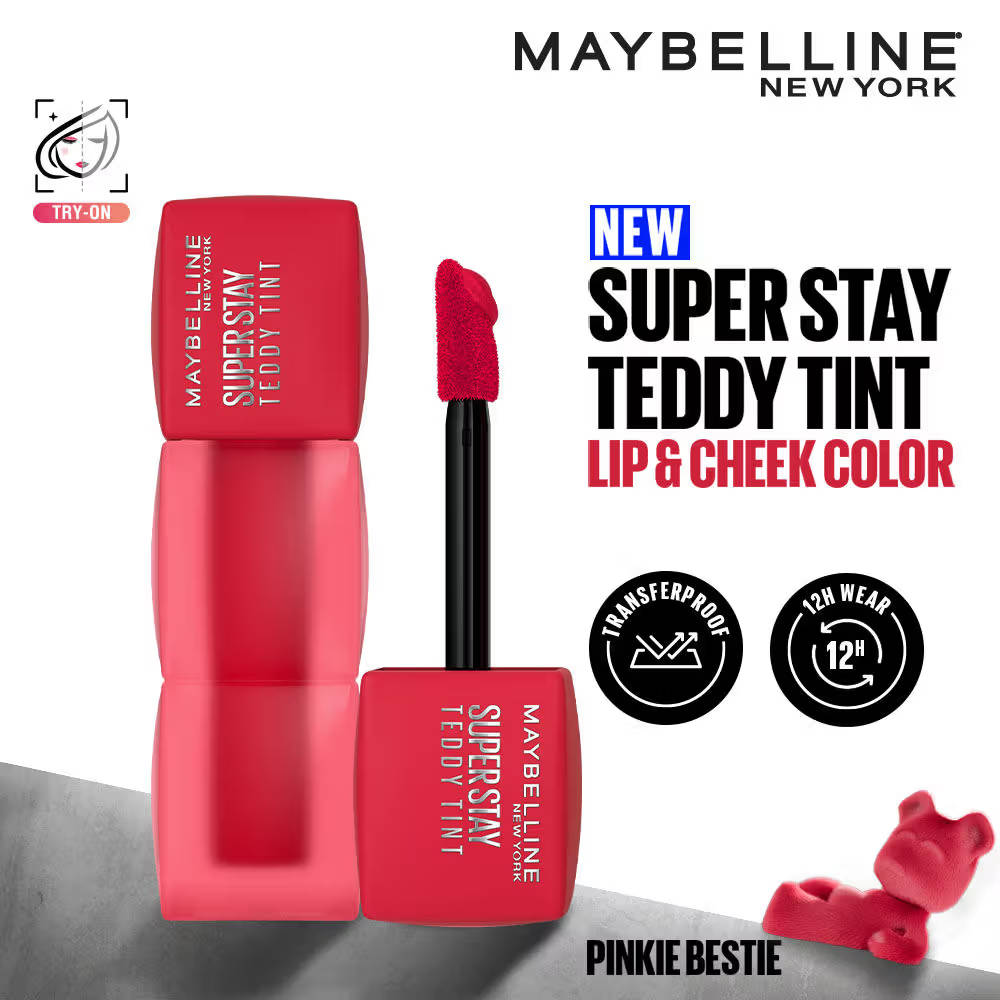 Maybelline New York Superstay Teddy Tint, Lip and Cheek Color, Beauty Bumble
