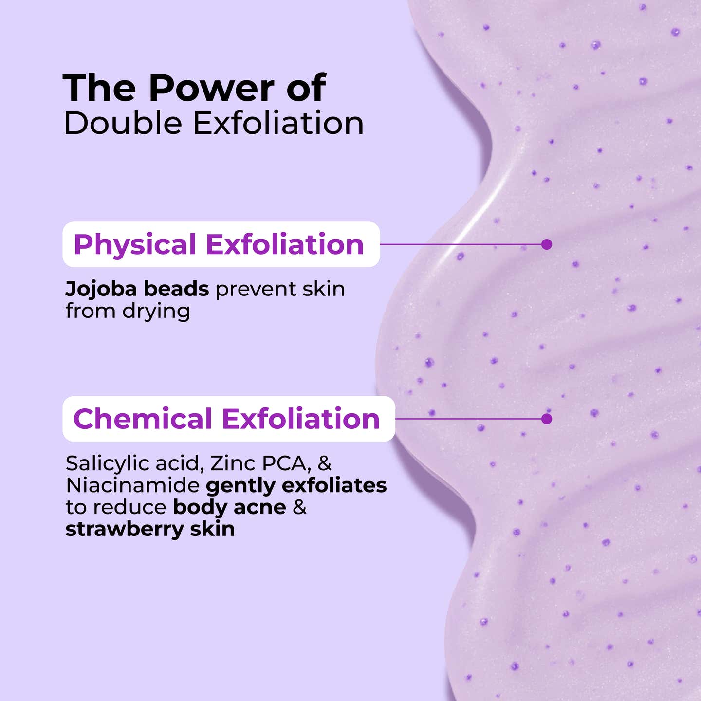 FoxTale 2% Salicylic Acid Exfoliating Body Wash With Zinc Pca|Reduces Body Acne, Strawberry Skin & Ingrown Hair|Smoothens Uneven Texture In 28 Days|Body Wash Men & Women|Exfoliating Shower Gel|250 Ml FOXTALE