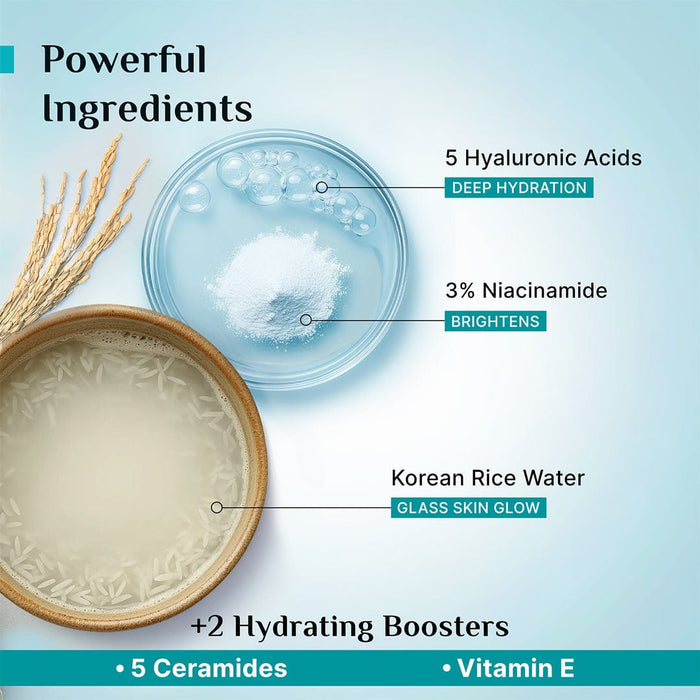 Pilgrim Korean Rice Water Hydra Glow Moisturizer  100g Pilgrim