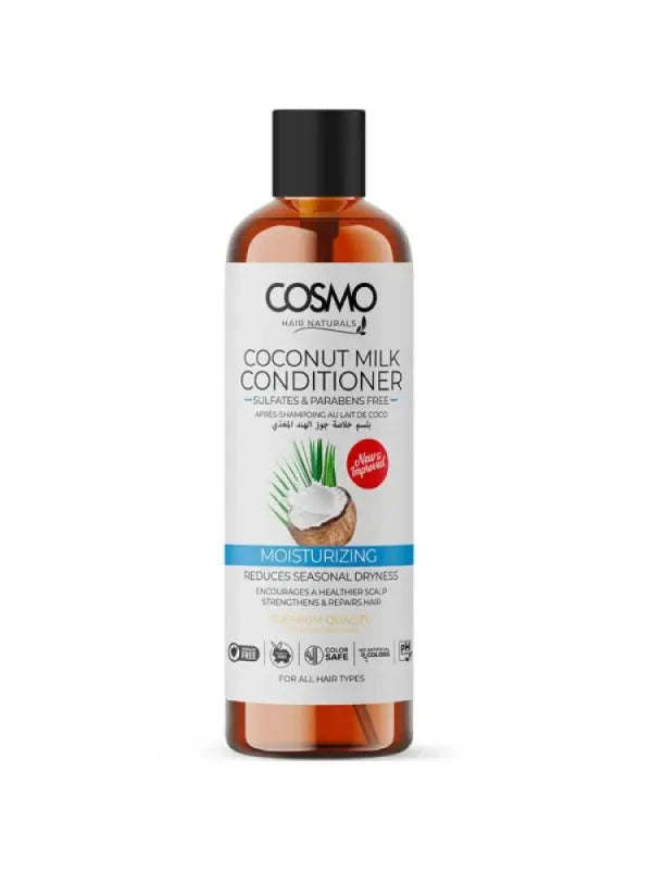 CD COSMO DESIGNS Hair Naturals Coonut Milk All Hair Conditioner 480ml, Softens & Shine, Revitalize Scalp, Combat Dry & Damaged Hair COSMO