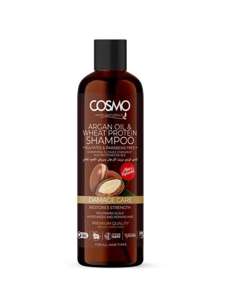 ARGAN OIL & WHEAT PROTEIN SHAMPOO COSMO , 480ml COSMO