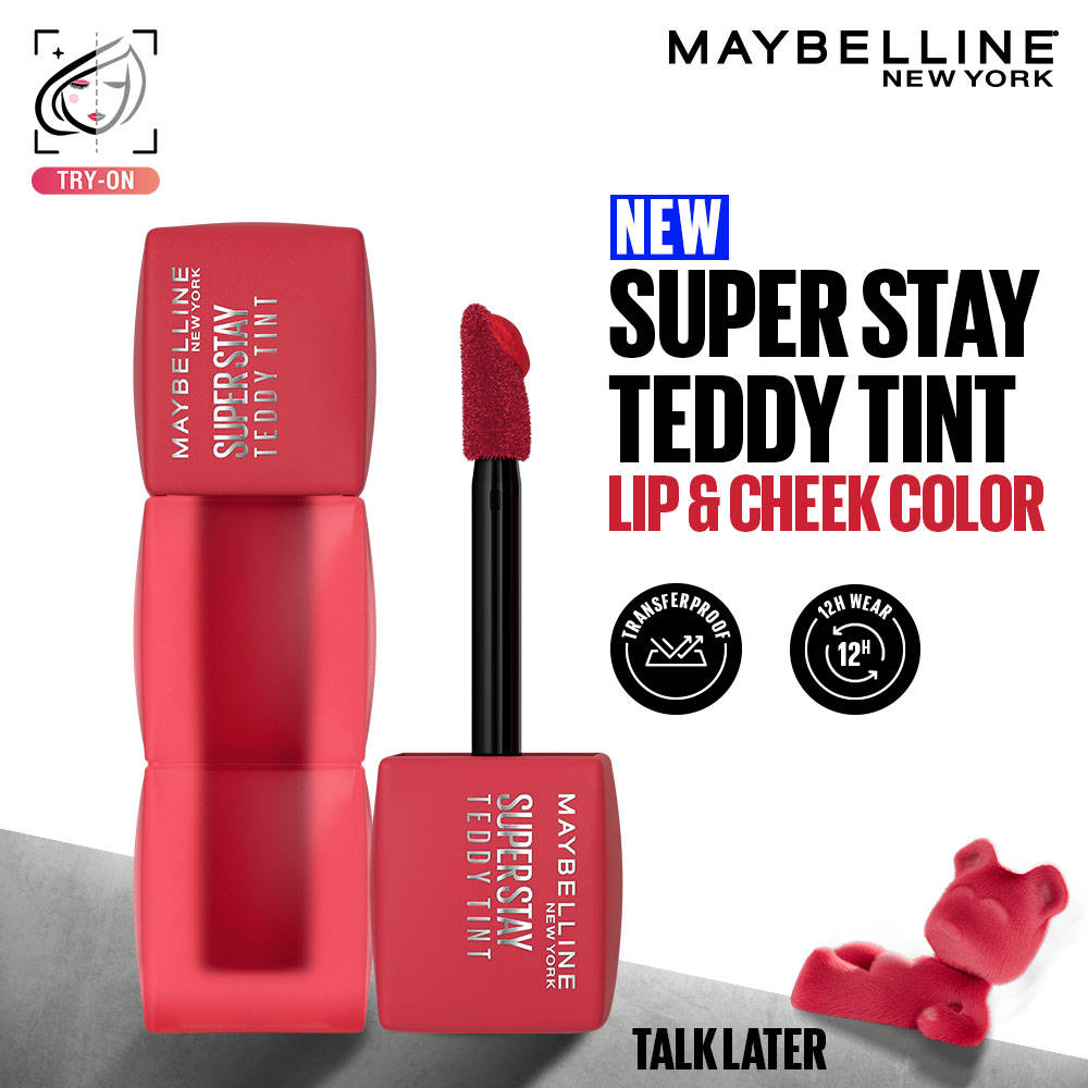 Maybelline New York Superstay Teddy Tint, Lip and Cheek Color, Beauty Bumble
