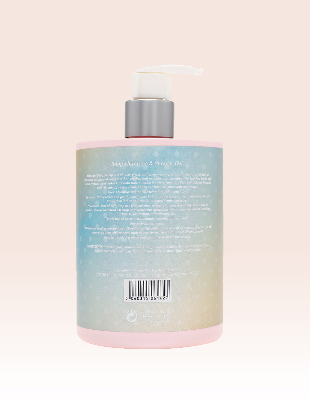 DEAR BABY Baby Shampoo & Shower Gel | Cleanse and Nourish Your Baby’s 500ML DEAR BABY