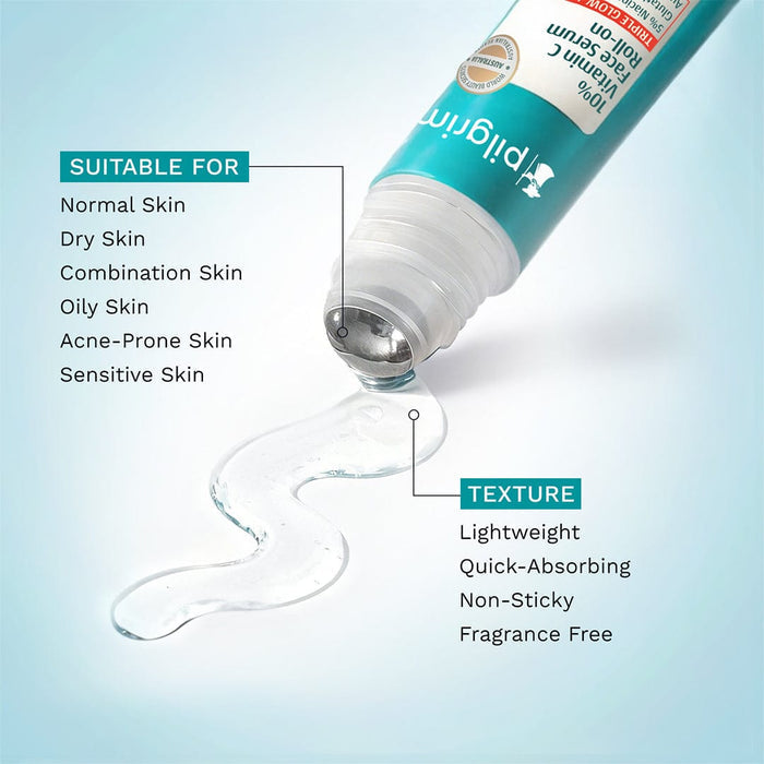 Pilgrim 10% Vitamin C Face Serum Roll-On 25ml Pilgrim
