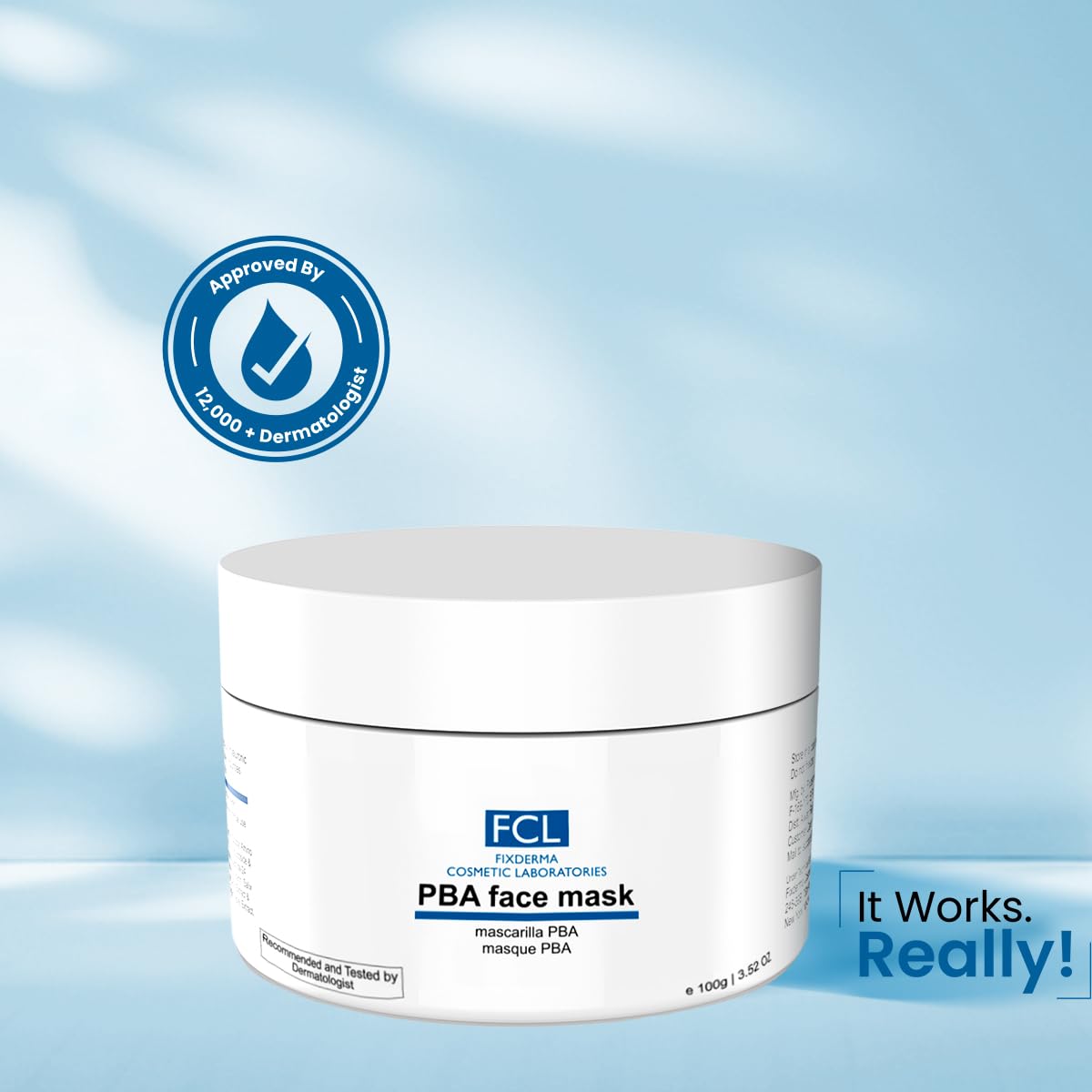 FixDERMA PBA Face Mask (0.5% Hyaluronic + 1% Kojic Acid for Anti-Aging) 100g  12 items sold recently FIX DERMA