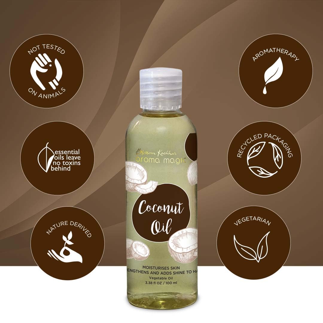 Aroma Magic Organic Coconut Oil Hair Oil  (100 Ml) Aroma Magic
