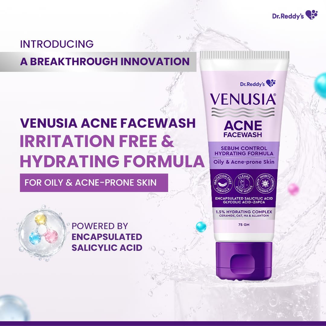 Dr. Reddy's Venusia Acne Face Wash - 75Gm Beauty Bumble