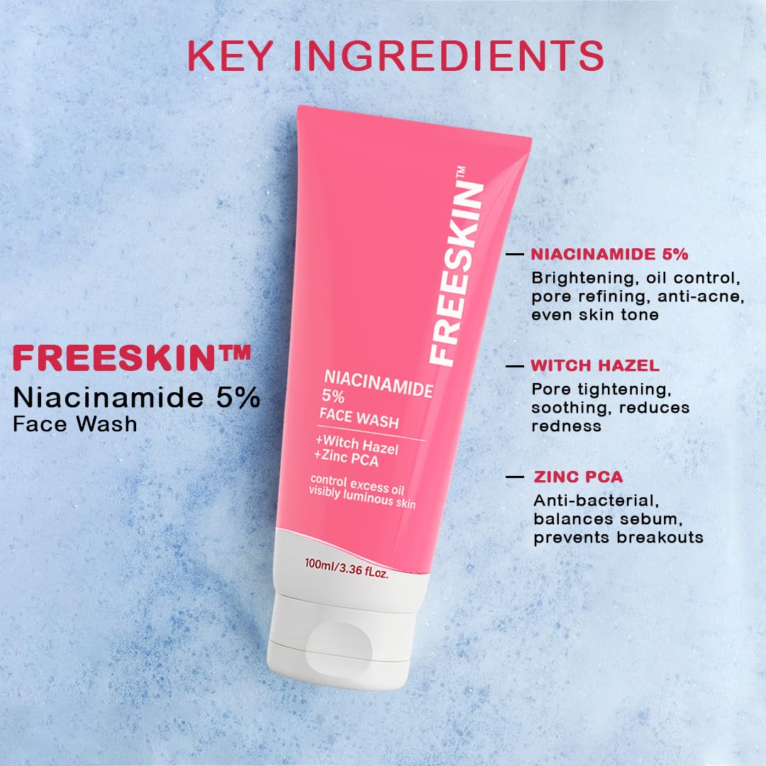 Freeskin Niacinamide 5% Face Wash 100ML freeskin