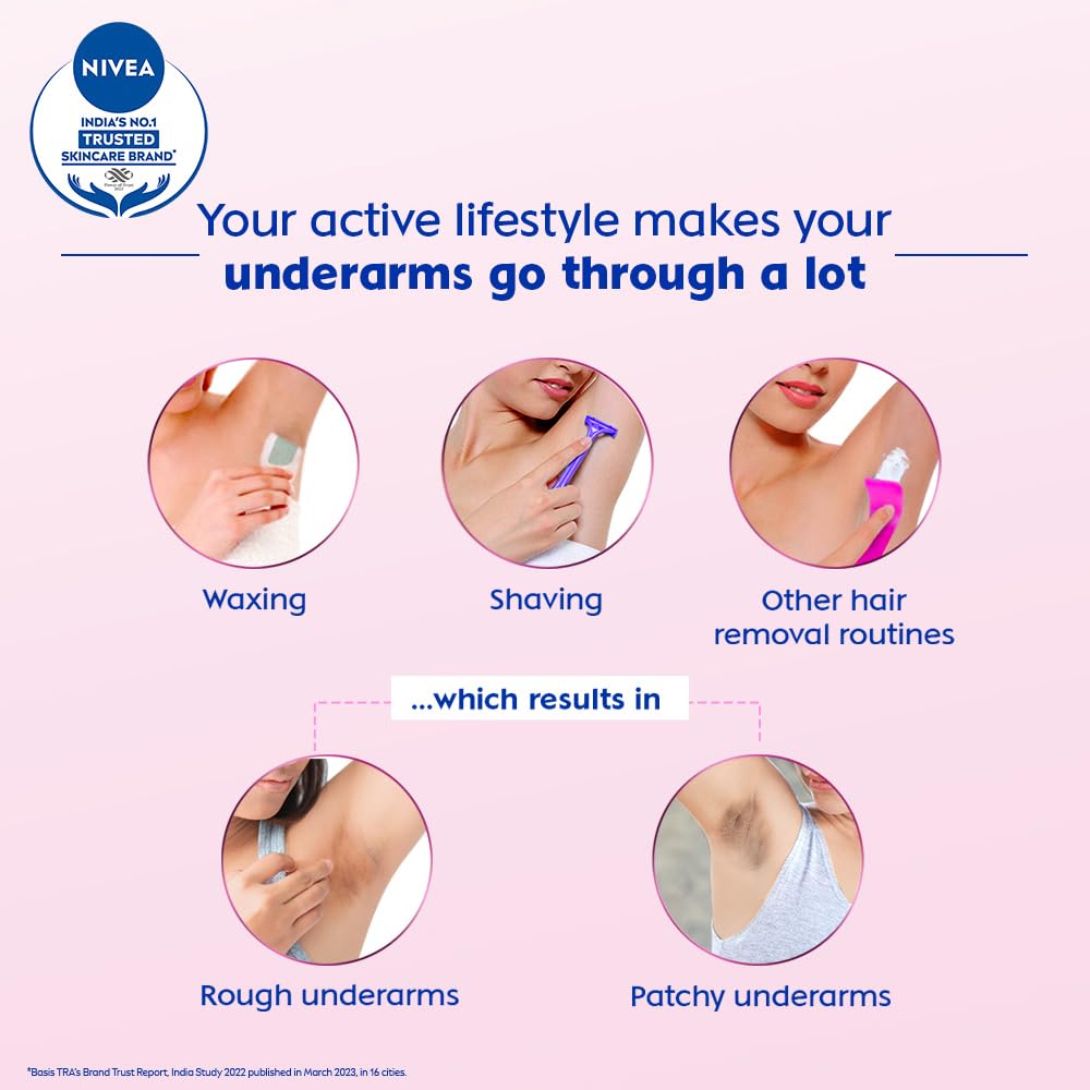 NIVEA Pearl and Beauty 50ml Deo Roll On | With Pearl Extracts & Avocado Oil| 72 H Smooth & Beautiful Underarms | 0% Alcohol | For Women NIVEA