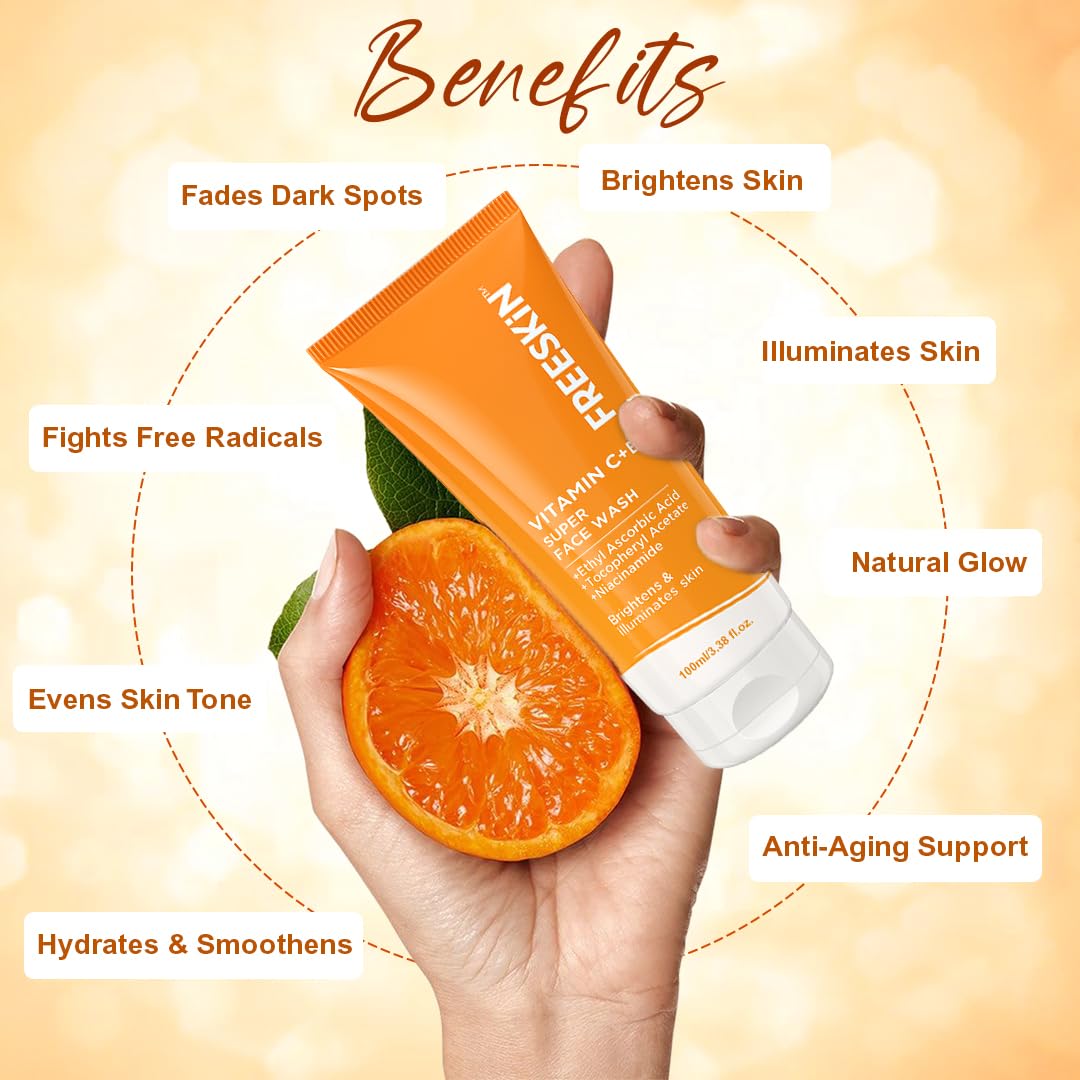 Freeskin Vitamin C+E Super Face Wash 100ML freeskin