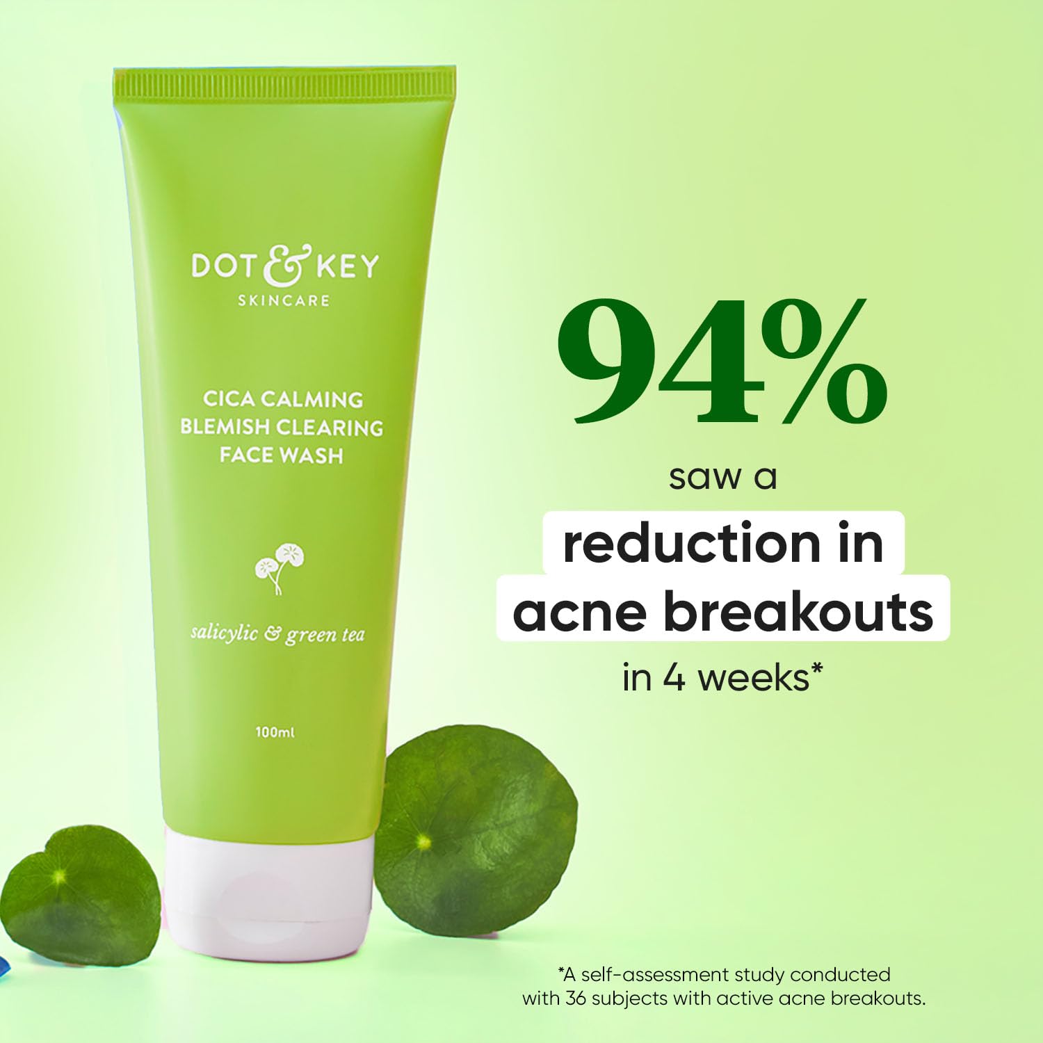 Dot & Key Skincare | Cica Calming Blemish Clearing Gel Face Wash 100Ml Dot & Key