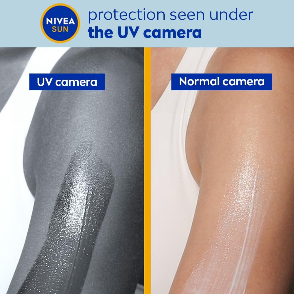 NIVEA SUN Protect and Moisture 75ml SPF 50 Advanced Sunscreen for Instant Protection| PA+++ UVA - UVB Protection System| Vitamin E + Moisture| Very Water Resistant| For Men & Women NIVEA