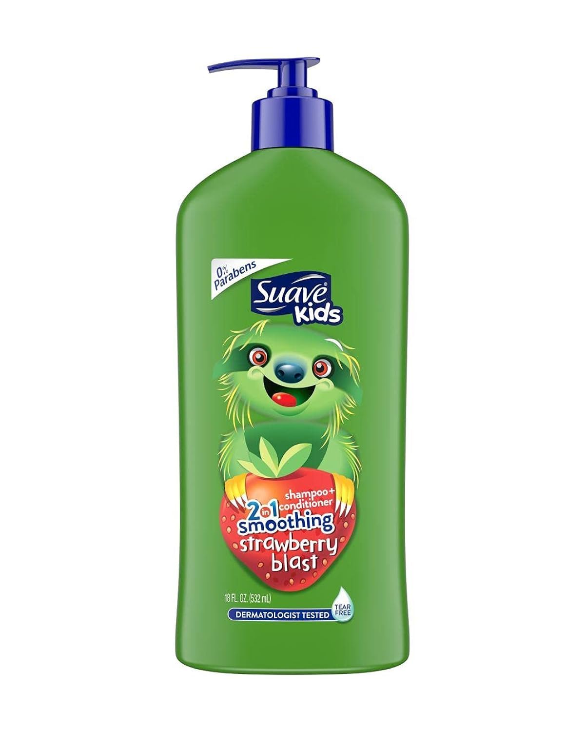 Suave Kids Smoothing Strawberry Blast 2 in 1 Shampoo + Conditioner Dermatologist Tested 532 ml SUAVE KIDS