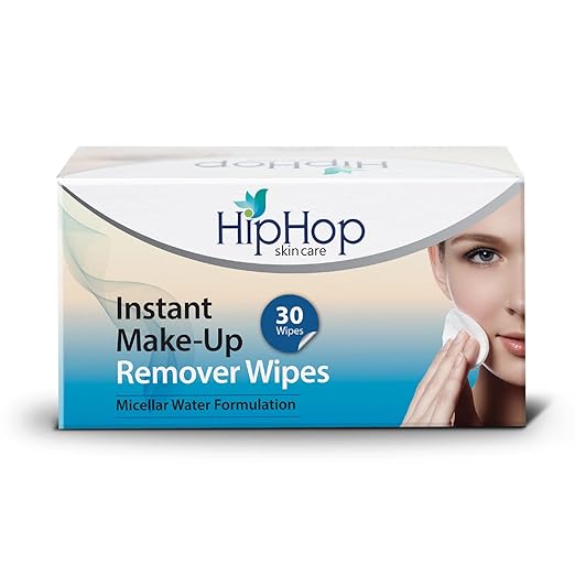 Hip hop Skin Care Instant Make-up Remover Pads, 30 Wipes Hip