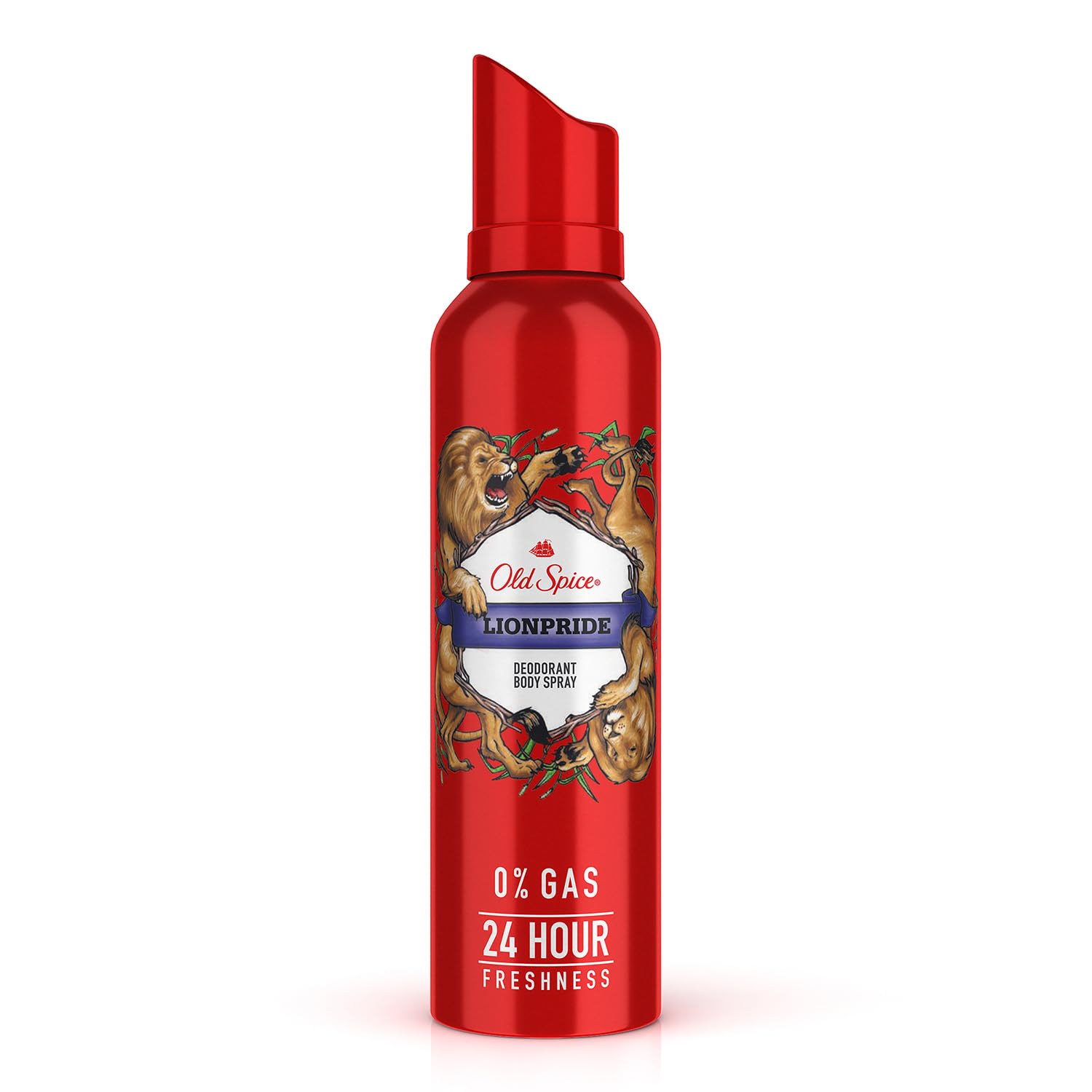 Old Spice Lionpride No Gas 24 hour Long Lasting Freshness Deodorant Perfume Body Spray For Men, 140ml OLD SPICE