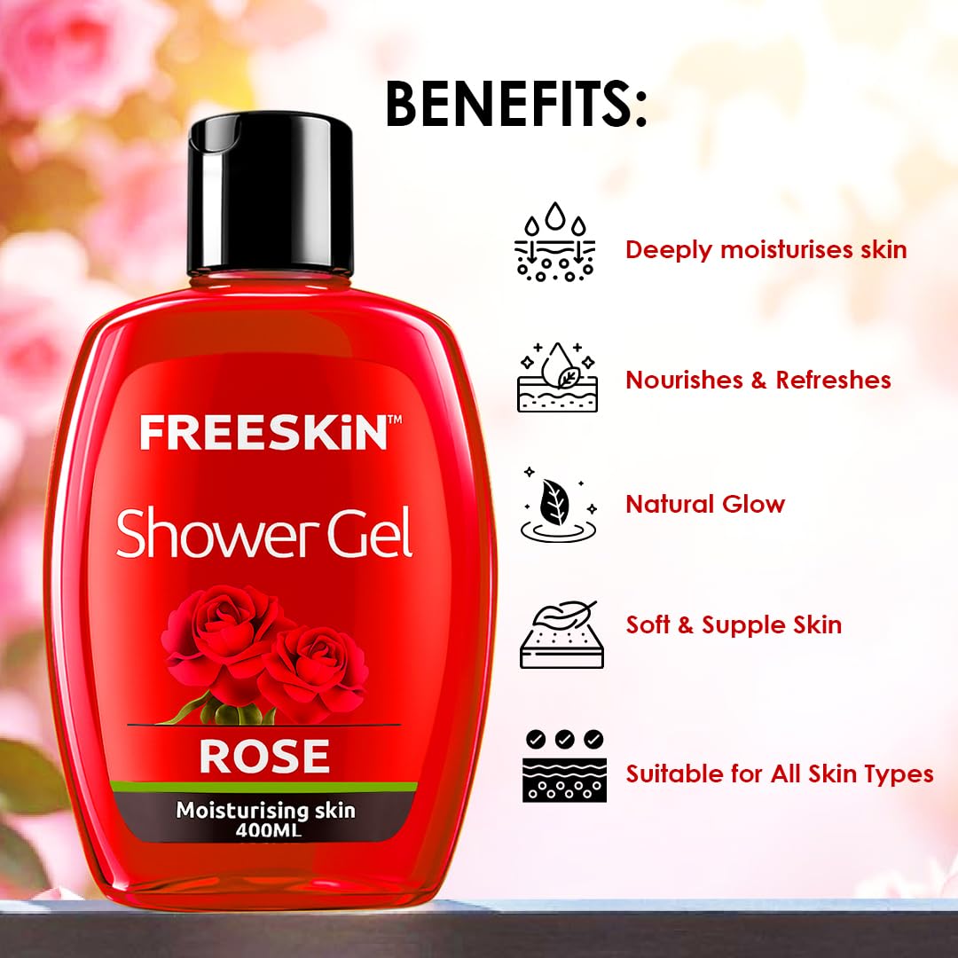 Freeskin Rose Shower Gel 400ML freeskin
