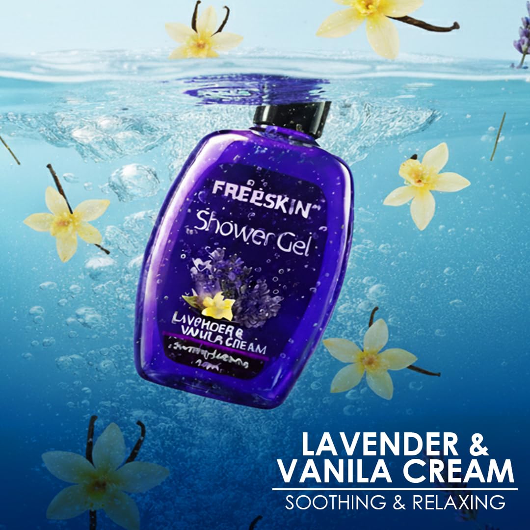 Freeskin Lavender & Vanila Cream Shower Gel 400ML freeskin