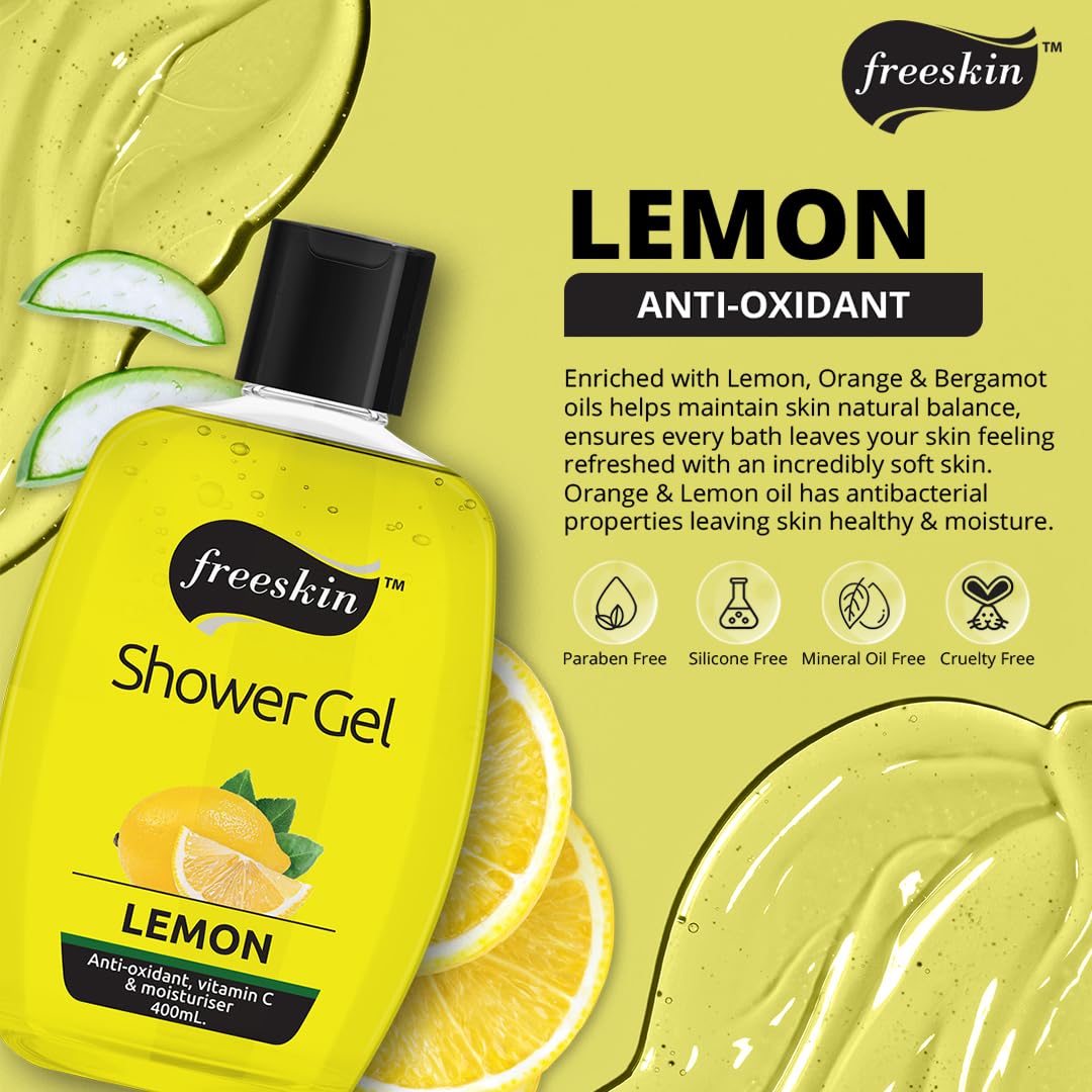 Freeskin Lemon Shower Gel 400ML freeskin