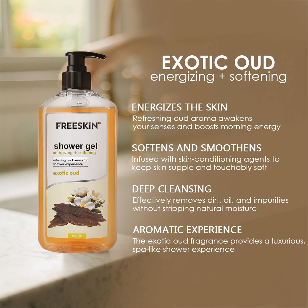 Freeskin Exptic Oud Shower Gel 750ML freeskin