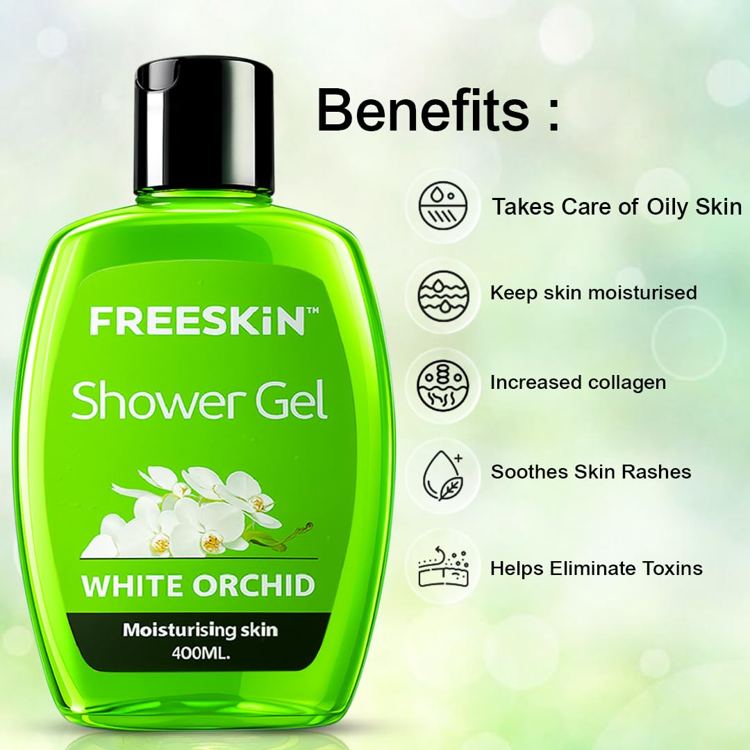 Freeskin White Orchid Shower Gel 400ML freeskin