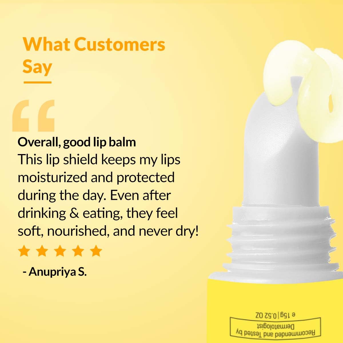 FIXDERMA Shadow Spf 50 Lip Shield Pa+++ Lip Balm Spf 50 With Theobroma Cacao Seed Butter,Virgin Coconut Oil & Glutathione Prevents Pigmentation & Sun Damage Sun Protector Uva & Uvb-15Gm,Yellow, All FIX DERMA