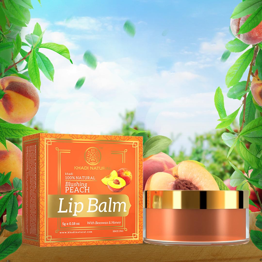 KHADI NATURAL Blushing PEACH Lip Balm 5g KHADI NATURAL
