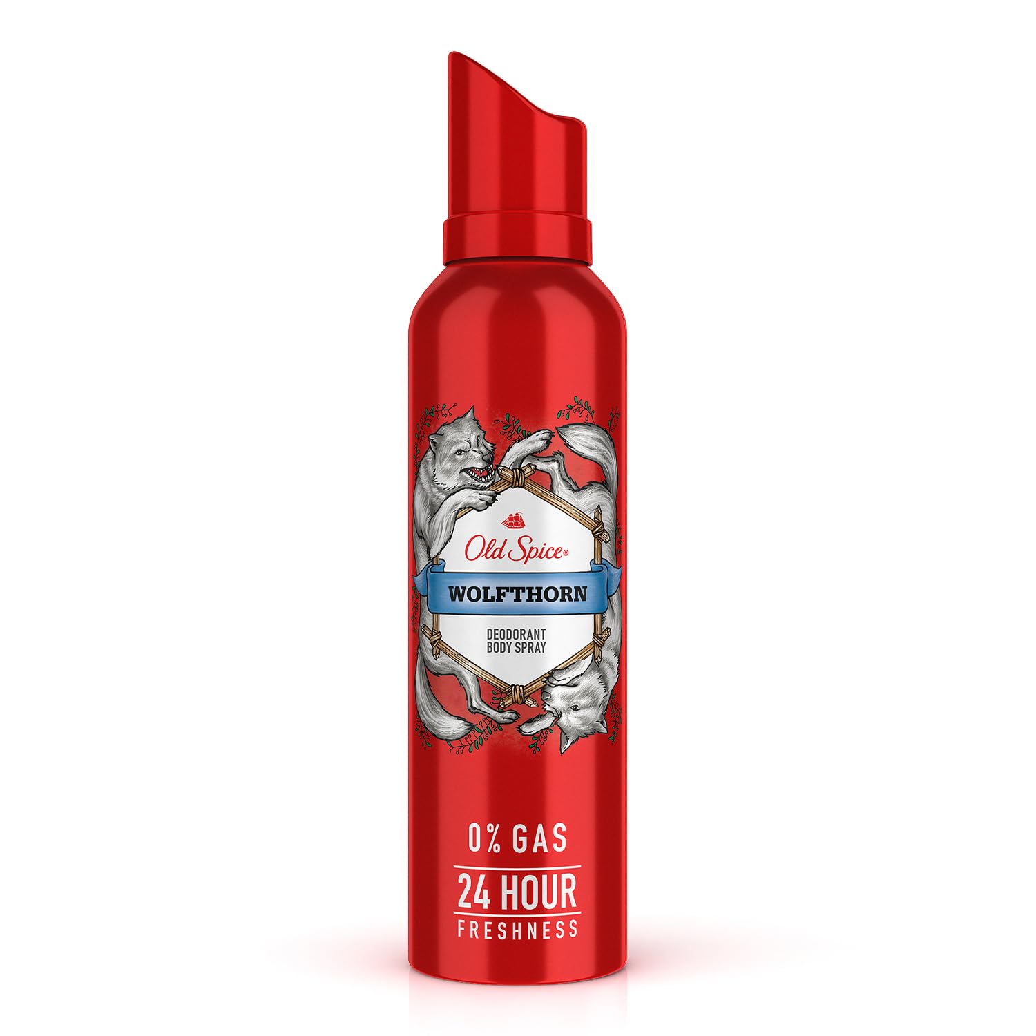 Old Spice Wolfthorn No Gas 24 hour Long Lasting Freshness Deodorant Perfume Body Spray For Men, 140ml OLD SPICE
