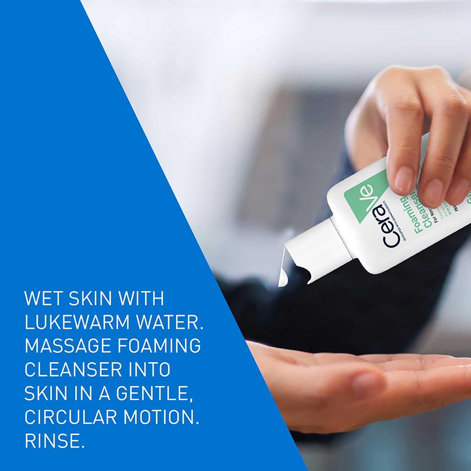 CeraVe Foaming Cleanser For Normal To Oily Skin (88ml) - Dermatologist-Developed Facewash | Non-Comedogenic And Fragrance-Free Cleansers For Acne-Prone Skin CeraVe