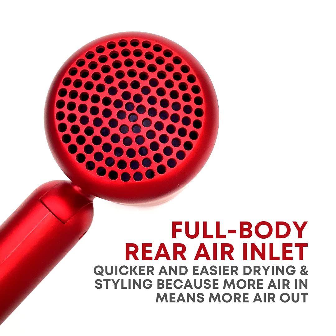 Alan Truman MO - 1300 Watts DC Motor Hair Dryer - Red ALAN TRUMAN