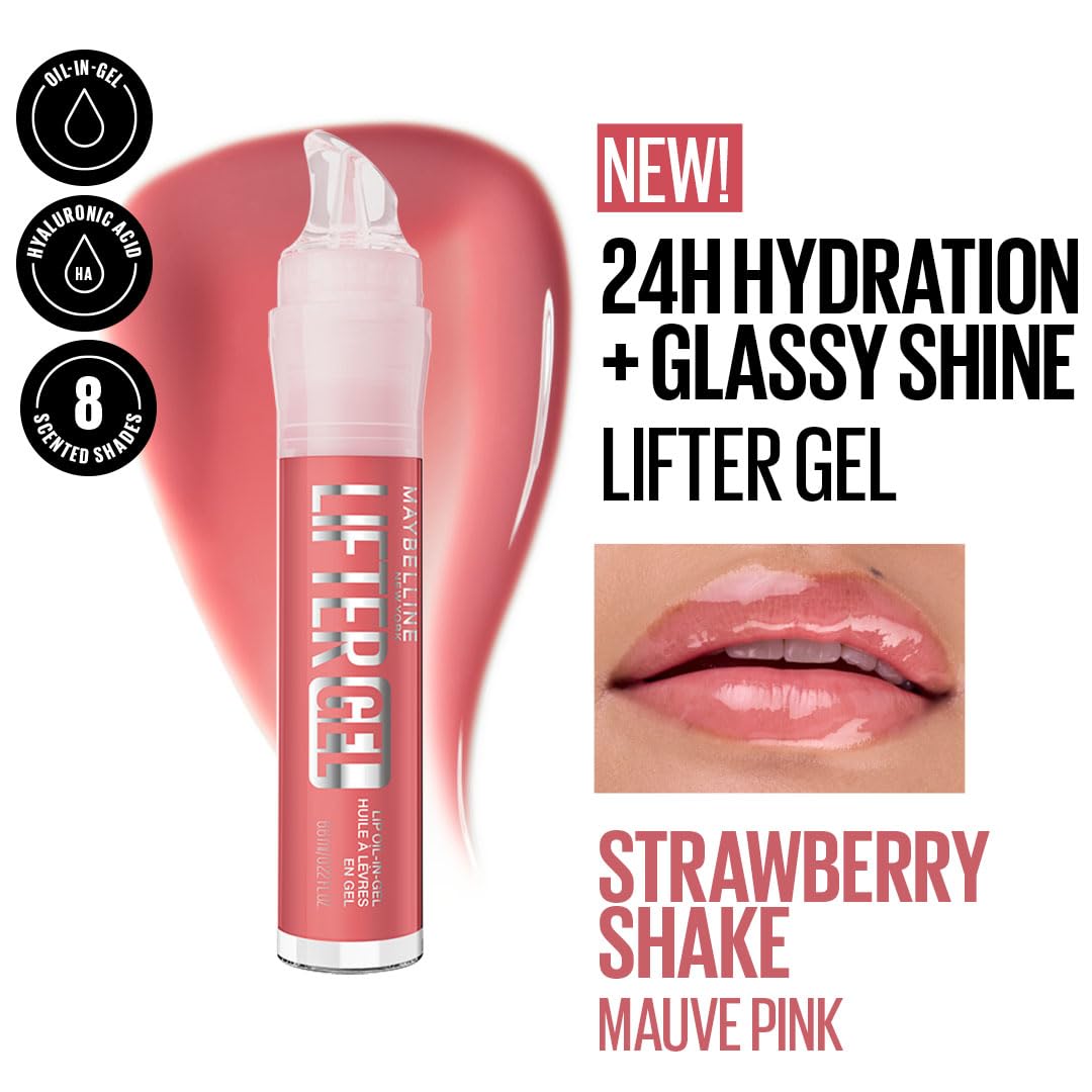 Maybelline New York Lifter Gel Lip Oil In Gel, Berry Twist, 6.6ml Maybelline