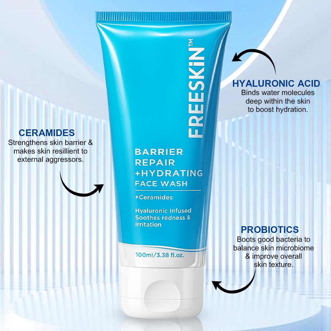 Freeskin Barrier Repair + Hydrating Face Wash 100ML freeskin