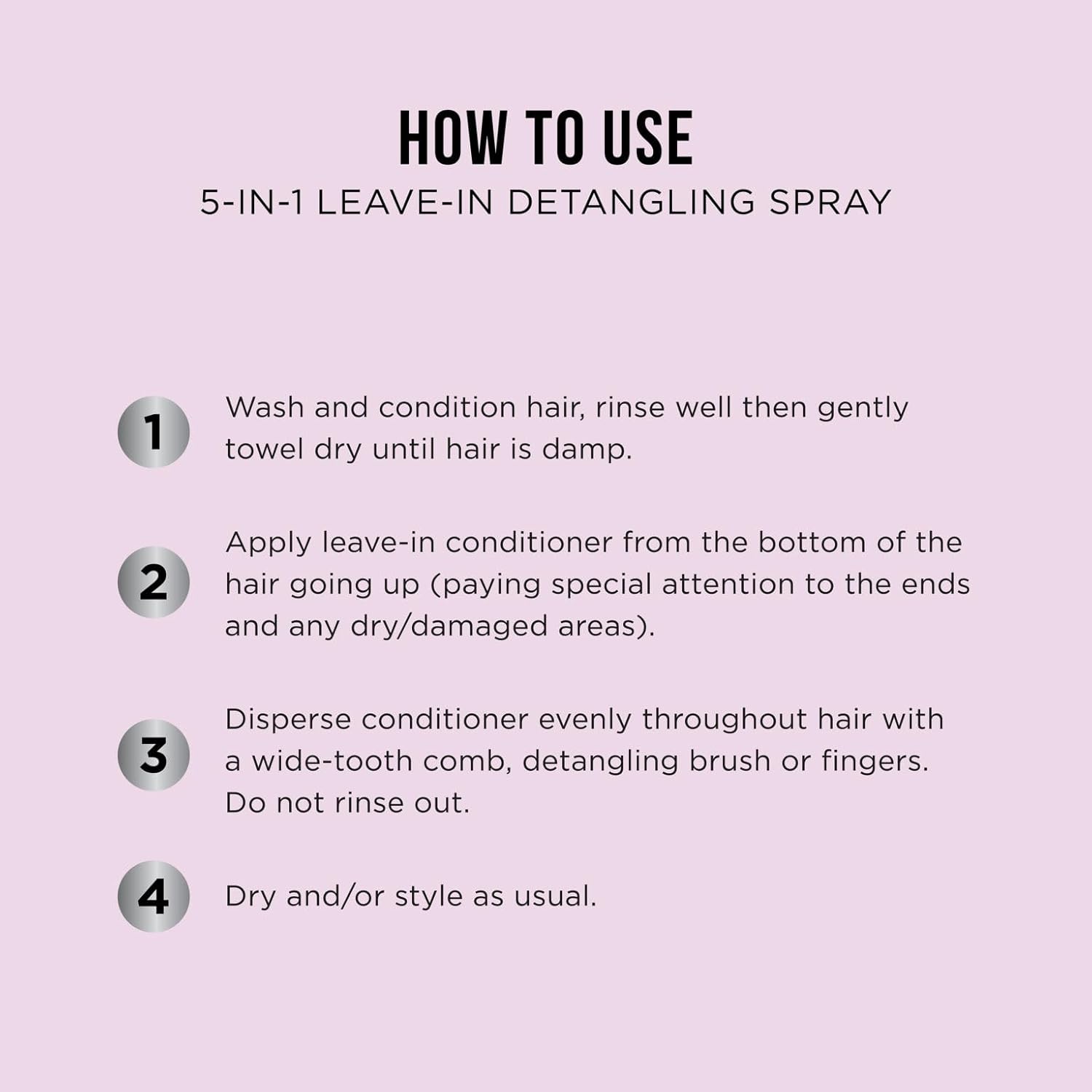 HASK Keratin Smooth 5-In-1 Leave-In-Conditioner Spray - 175 ML | Smooths & Controls Frizz | Thermal Proection Hair Spray Hask