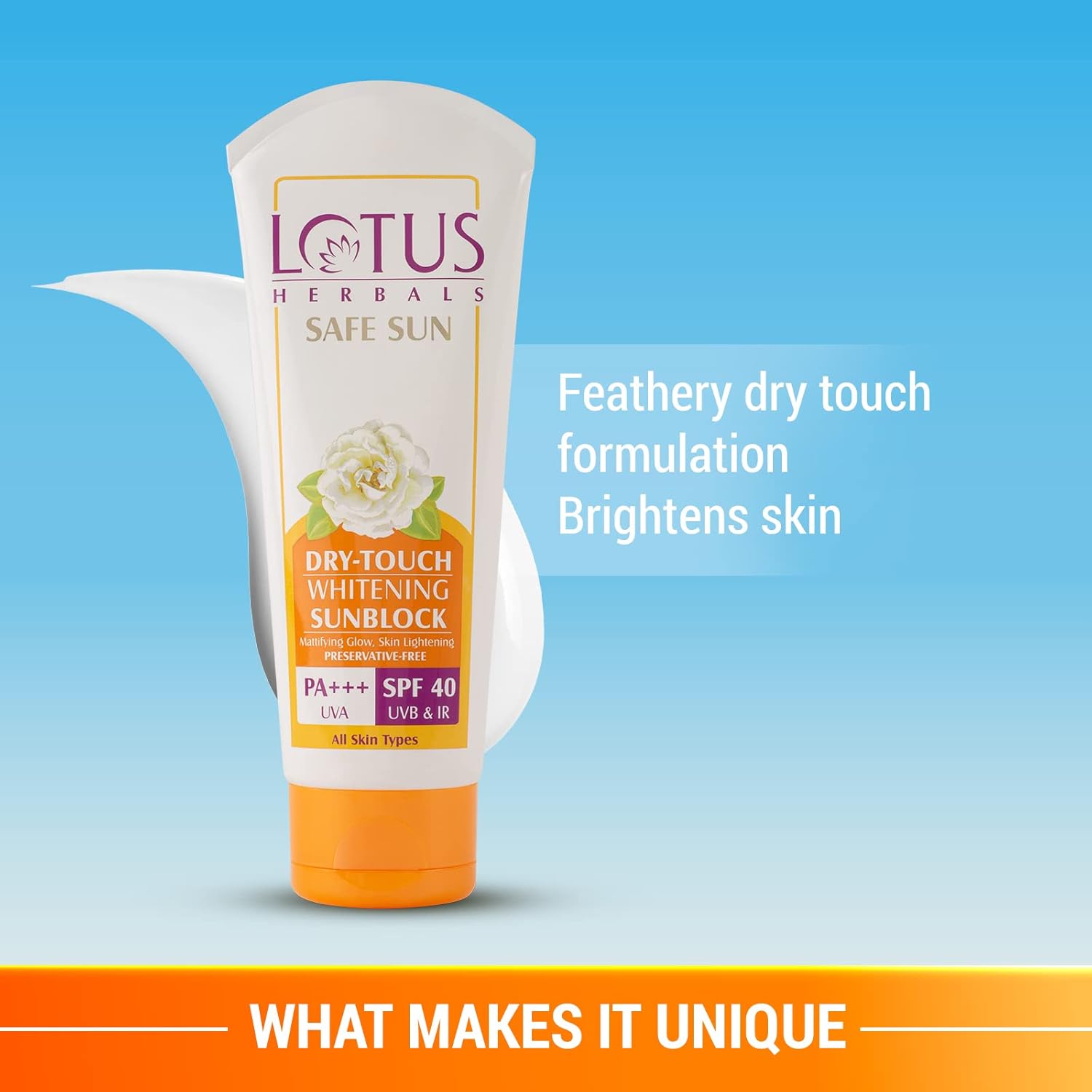 LOTUS HERBALS Dry-Touch Whitening Sunblock SPF 40 Lotus Herbal