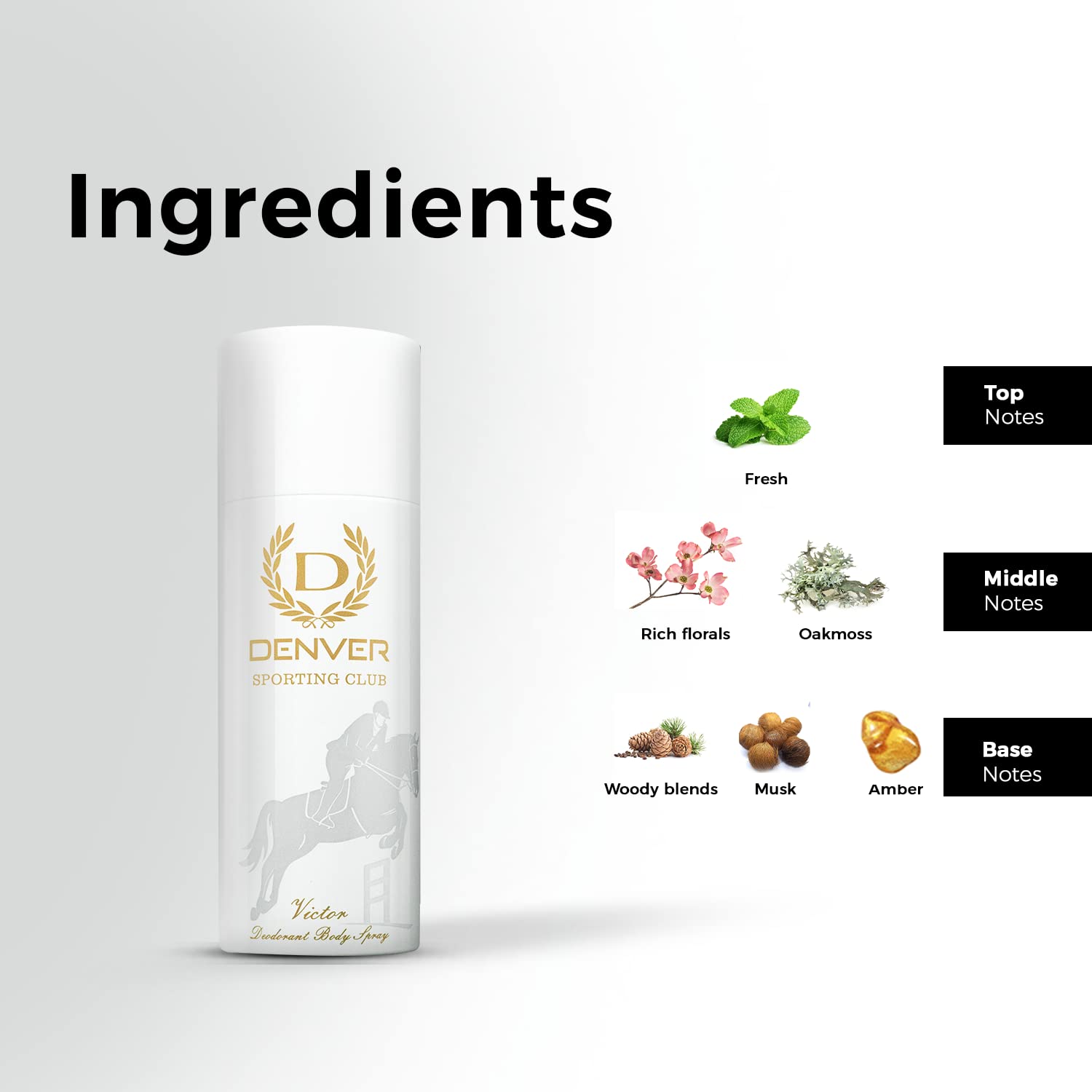 DENVER Sporting Club Victor Deo for Men - (165ML) | Long Lasting Deodorant Body Spray for Men Beauty Bumble