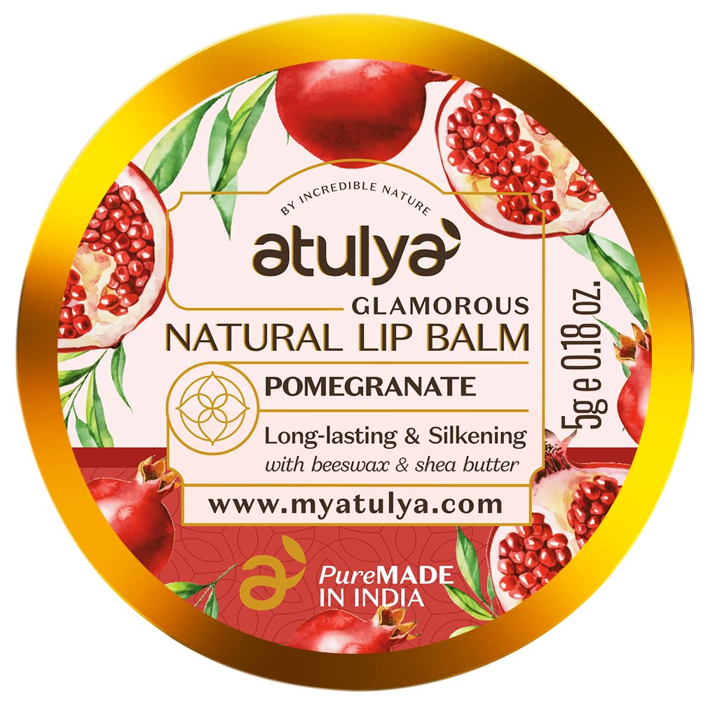 Atulya Natural Lip Balm Pomegranate long lasting & Silkening 5G Atulya
