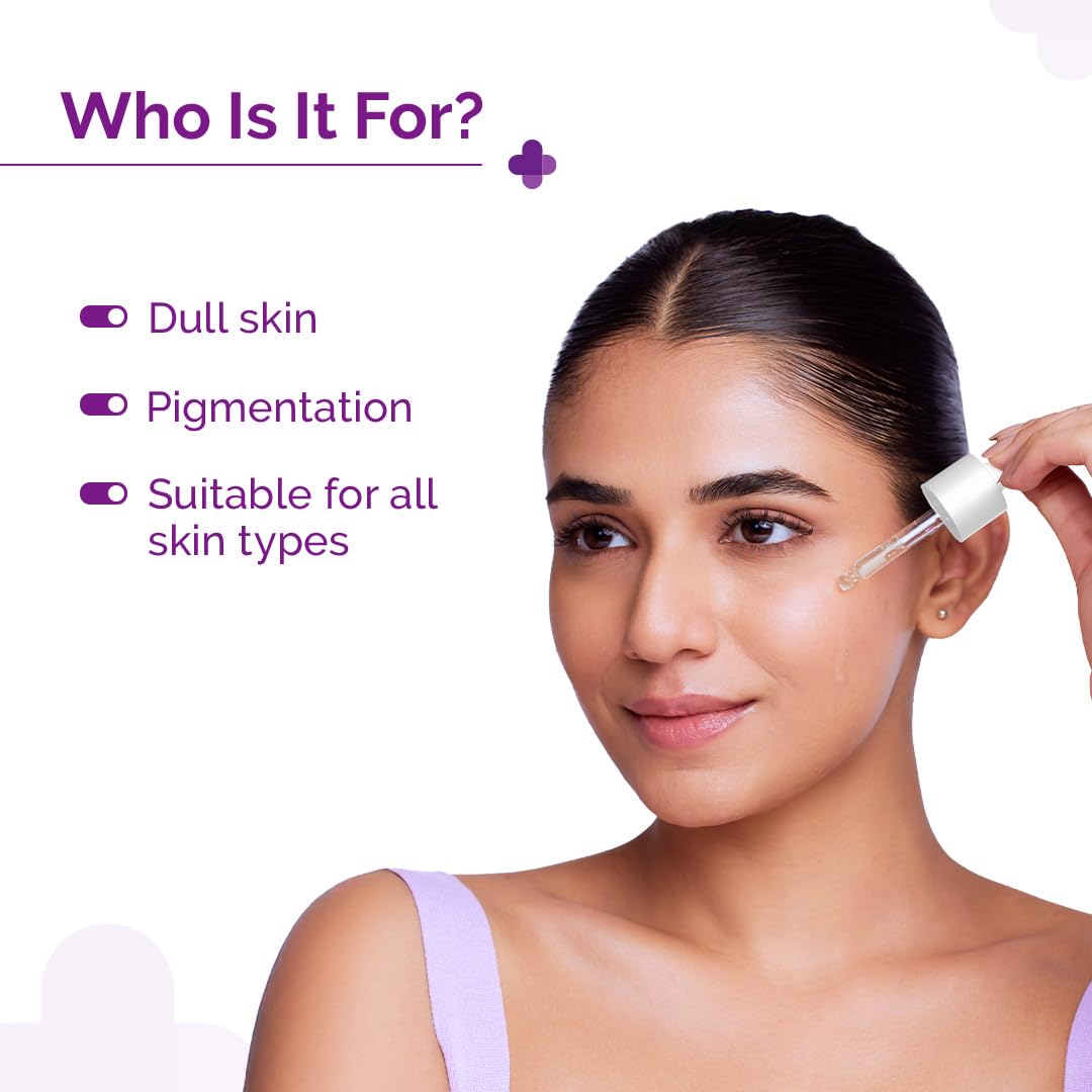 The Derma Co 10% Vitamin C Face Serum with 5% Niacinamide, Powered by Deep Penetration Formula™ | Fades Dark Spots | Reduces Pigmentation | Boosts Collagen | Brightens Skin | All Skin Types | 30 ml Beauty Bumble