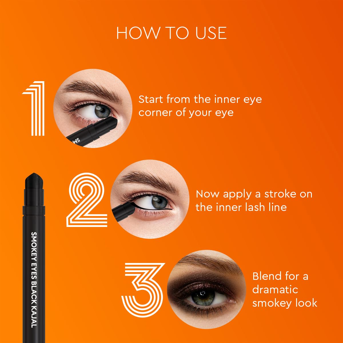 VLCC Natural Sciences Enchanting | Eyes TM Kajal Enriched With Vitamin E & Almond Oil  0.3gm VLCC