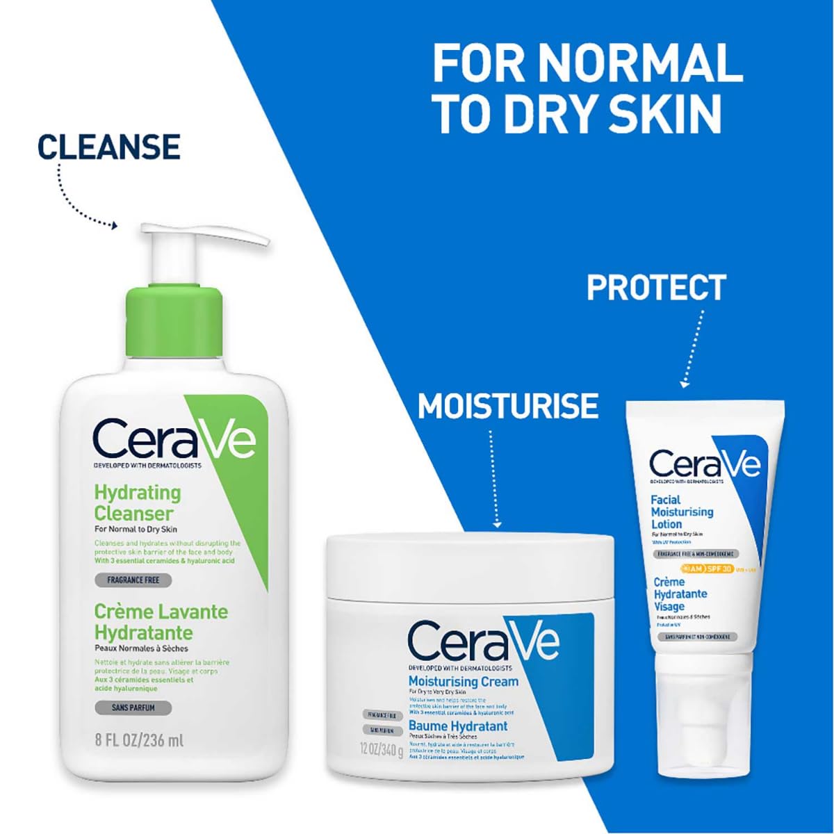 CeraVe AM Facial Moisturizing Lotion For Normal to Dry Skin (52ml) - Broad Spectrum SPF 30 Sunscreen | Non-Comedogenic, Paraben-Free And Fragrance-Free Lotion CeraVe